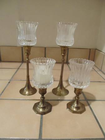 BRASS CANDLEHOLDERS 1