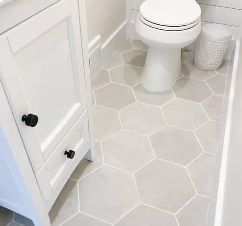 Matte Hexagon Porcelain Tile 10" X11.5" 1