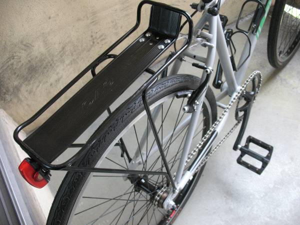 BRAND NEW EVO BLACK ALUMINUM REAR CARRYING RACK. 1