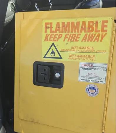 Eagle Manufacturing 1903 Bench Top Flammable Safety Cabinet 1