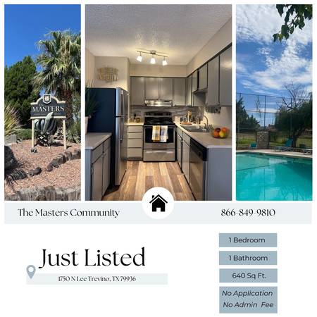 $1 / 1br - BEAUTIFUL AND SPACIOUS 1 AND 2 BEDROOM APARTMENTS!!! (El Paso)63971559672194120