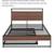 Full size bed frame with twin trundle 3 thumbnail