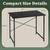 31 Inch Small Computer Desk with Storage Bag & Headphone Hook, Writing 6 thumbnail
