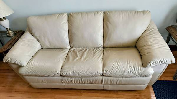 Leather Couch - $150 1