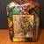 Glass bottle paper mache colorful art piece tiger 12in by 5.5in by 4in 2 thumbnail
