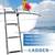 New marine folding stainless boarding transom boat ladder 3 thumbnail
