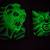 R MARINO  vintage 90s 3D GLOW IN THE DARK  wall heads 16 thumbnail