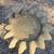 Vintage Concrete Scalloped Edge Birdbath W/ Mushrooms Base 3 thumbnail