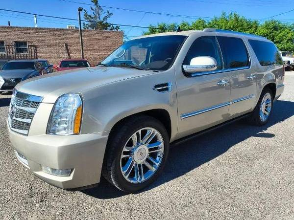 2013 Caddy Cadillac Escalade ESV Platinum Edition suv Silver Coast 1