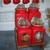 Vintage Set of Four Red Kitchen Canisters 1 thumbnail