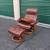 Vintage Ekornes Stressless Royal Faux Leather Lounge Chair & Ottoman 2 thumbnail