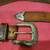 TONY LAMA LEATHER BELT WITH METAL HEARTS AND BUCKLE 8 thumbnail