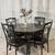 Round Iron Tuscan Style Dining Table & 4 Chairs 13 thumbnail