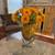 Pottery barn vase with Sunflowers 1 thumbnail