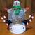 Color Changing Light Up Skiing Snowman Snow Globe 1 thumbnail