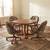 Chromcraft Dining Set – Round Table with 1 leaf & 4 Swivel Caster Chairs 1 thumbnail