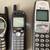 Old school cell phones and holder 3 thumbnail