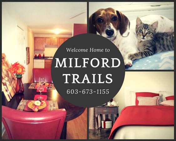 $1,670 / 1br - 600ft2 - Cozy up with these savings! Rent this 1 bedroom today! (90 Powers Street, Milford, NH)63931653718019120