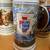 5 Beer Steins 4 Old style 1 Budweiser 4 thumbnail