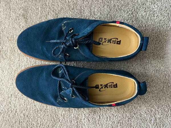 Stylish and very comfy blue suede shoes 1