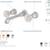 BRAND NEW! 3-Hole Wall Mount Bathroom Faucet 2 thumbnail