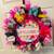 All year round wreath form/ “Welcome “ with pink 2 thumbnail