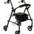 Equate Rolling Walker for Seniors, Rollator with Seat and Wheels, Blac 1 thumbnail