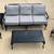SUMMER CLASSICS PROVANCE 5 Seat Conversation Outdoor Patio Furniture Set 8 thumbnail