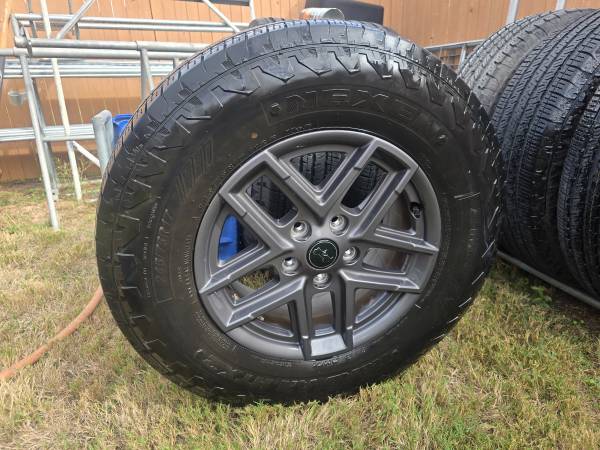 5 wheels, tires, TPMS sensors from 2024 Wrangler 1