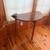 Solid wood, half moon accent table 2 thumbnail