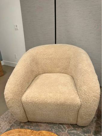 Brand new custom teddy Swivel Chair - RH Lookalike (RH "Teddy Swivel Chair") 1