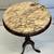 1800’s Antique Mahogany Pedestal Table 19”x28” w/Marble Top 3 thumbnail