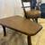 Mid Century Rattan Bamboo Leather Swiveling Stools and Walnut Table 7 thumbnail