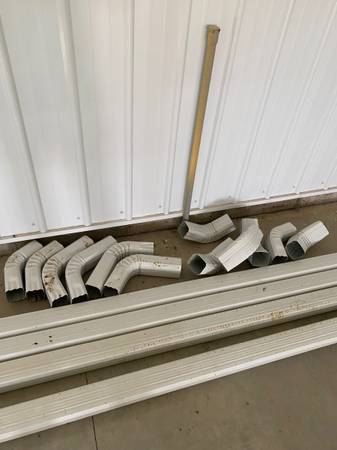 Downspouts and elbows for gutters 1