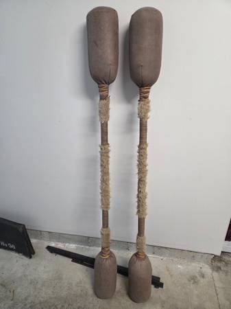 Custom Made Leather Joust Pugil Sticks 1