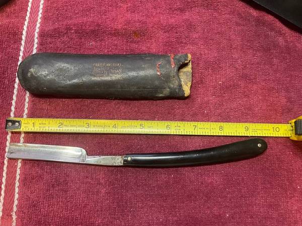 faultless straight razor w/case 1