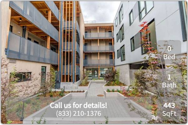 $1,223 / 443ft2 - Bright, Modern Studio Living Just Steps from Everything! (Portland - 7-Minute Drive to Mt. Tabor Park)63999453879426122