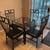 Kessler Wrought Iron Dining Set With Faux Leather seat covers 2 thumbnail