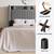 Queen Size Platform Bed Frame with USB Charging Station and Storage Shelf/Uphols 6 thumbnail