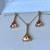 10K 2.6g Yellow Gold Sunset Stone Topaz Necklace Set. 2 thumbnail
