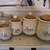 🧂➪ 4 Canister Set (VINTAGE 80s, Ceramic w/ Wood Lids) 4 thumbnail