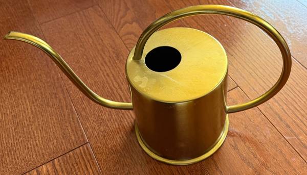 Solid Brass Watering Can 1