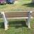 Cement/wood park bench 3 thumbnail