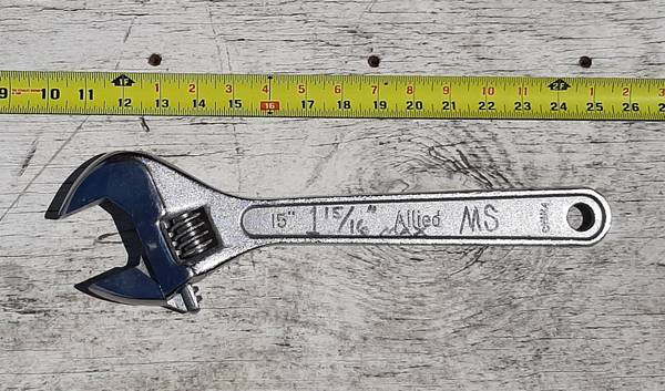 Adjustable "Crescent" Wrench, 15" long 1