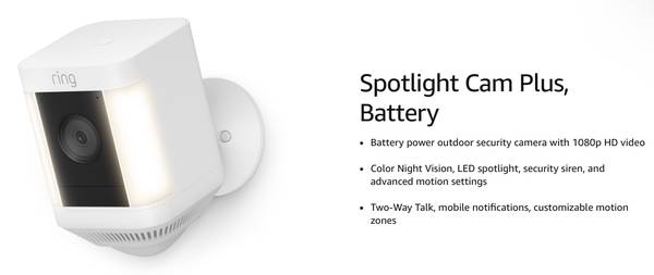 Ring Spotlight Cam Plus 1