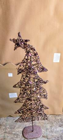 Whimsical wire Christmas tree. 1