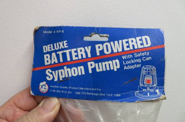 NEW Battery Powered SYPHON PUMP 1