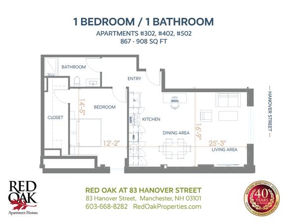 $1,949 / 1br - 867ft2 - GARAGE PARKING SPECIAL! 1 Bedroom -All Utilities Included (83 Hanover St. Manchester)63931519848578122