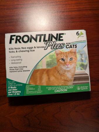 Frontline Plus for Cats flea & tick 6 doses 1