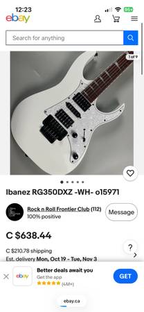 Ibanez RG350 Floyd Rose Electric Guitar - musical instruments - by